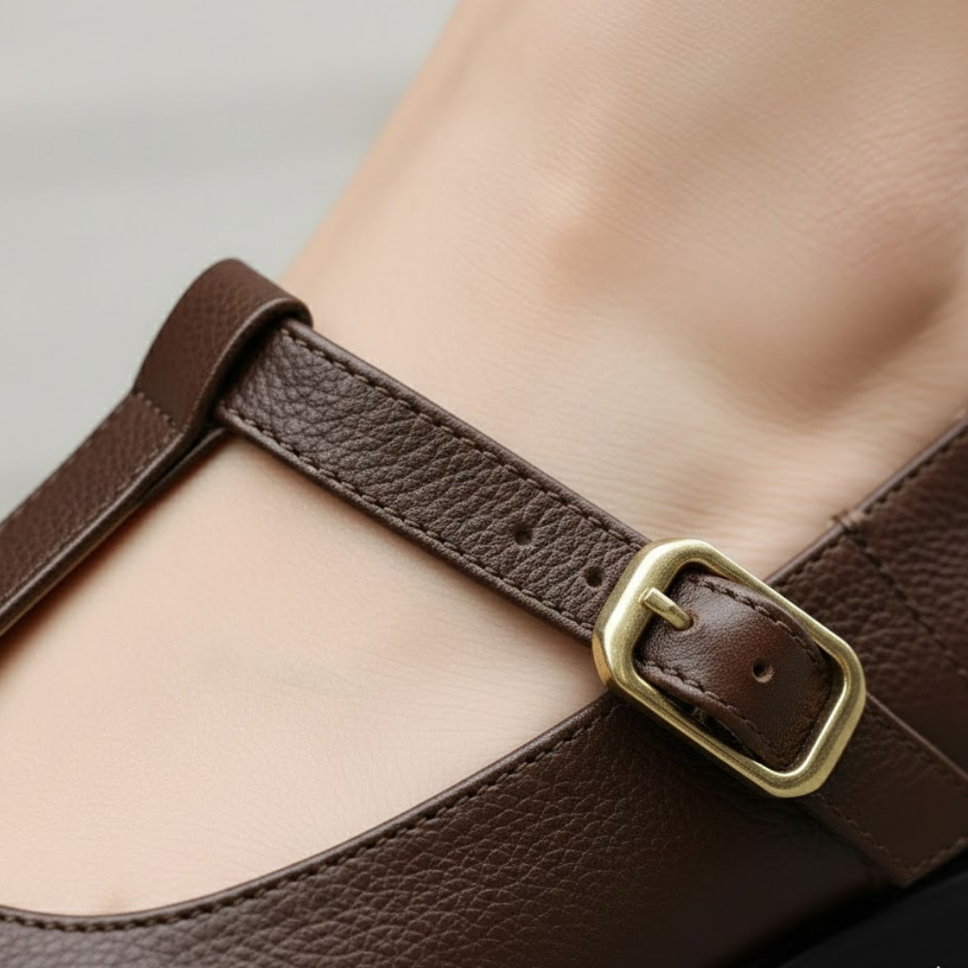 Chaussures à brides pour femmes Fermeture à boucle Semelle rembourrée