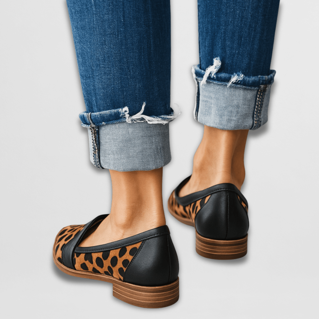 Mocassins orthopédiques pour femmes en suède doux, à enfiler, semelle intérieure rembourrée, semelle légère