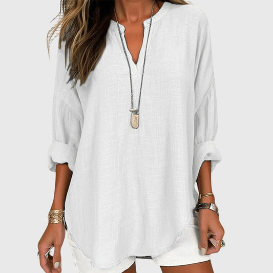 Women's Shirt Flowy Sleeveless Button-Up Casual