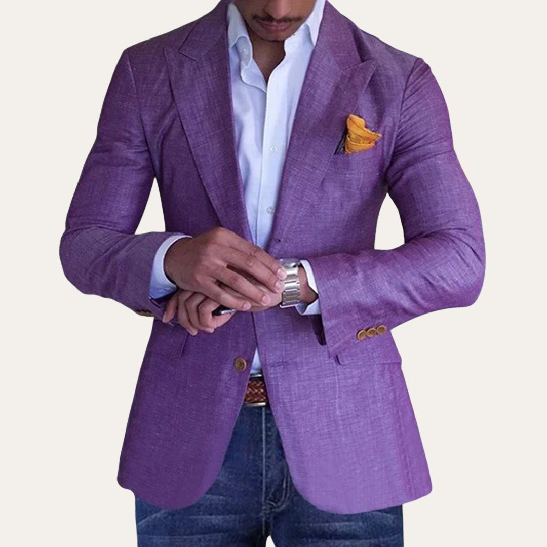 Herren Slim Fit Blazer mit Reverskragen | Vestea