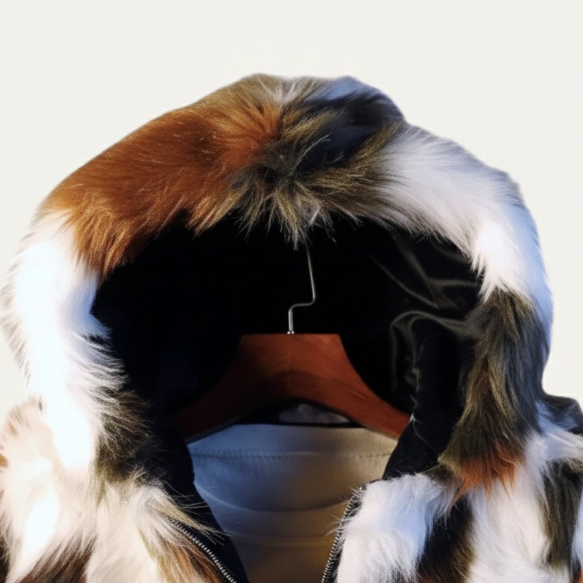 Men's Elegant Soft Fur Hooded Winter Jacket | Bomber Fit Angle