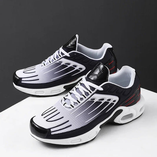 Men's Fin-Ridge Glide Sneakers | Breathable Mesh Cushioned Sole Front