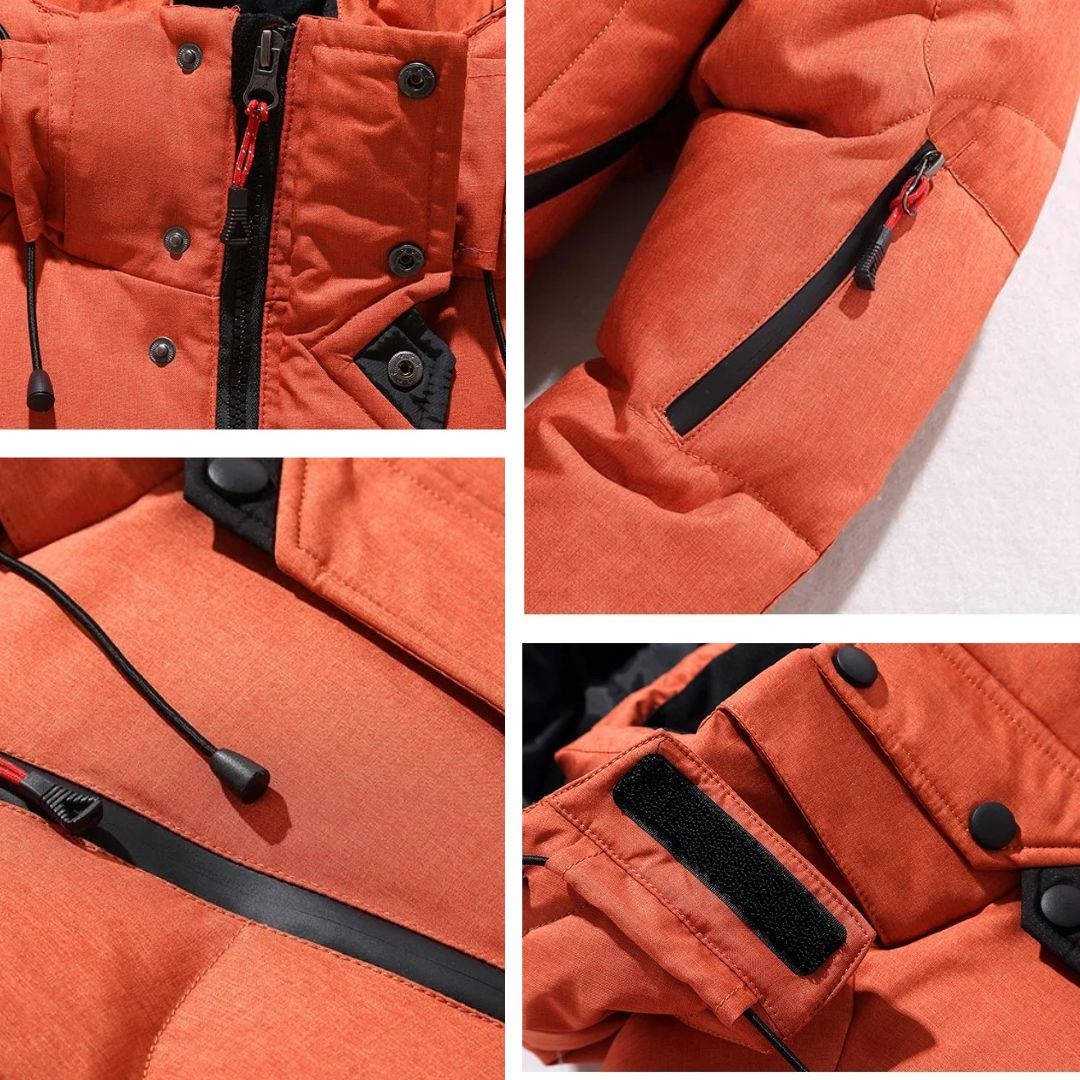 Men's Insulated Waterproof Parka | Multi-Zip Windproof Extreme Cold View 12