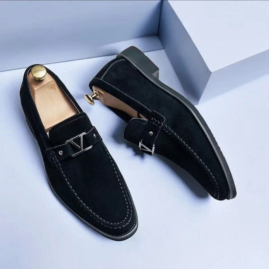 Men's Metal Buckle Loafers | Urban Front