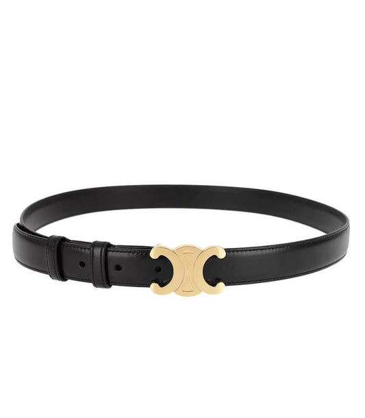 Women's Gold Buckle Belt | Adjustable Front