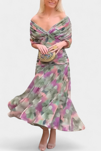 Women's Dress Floral Long Sleeve Ceremony