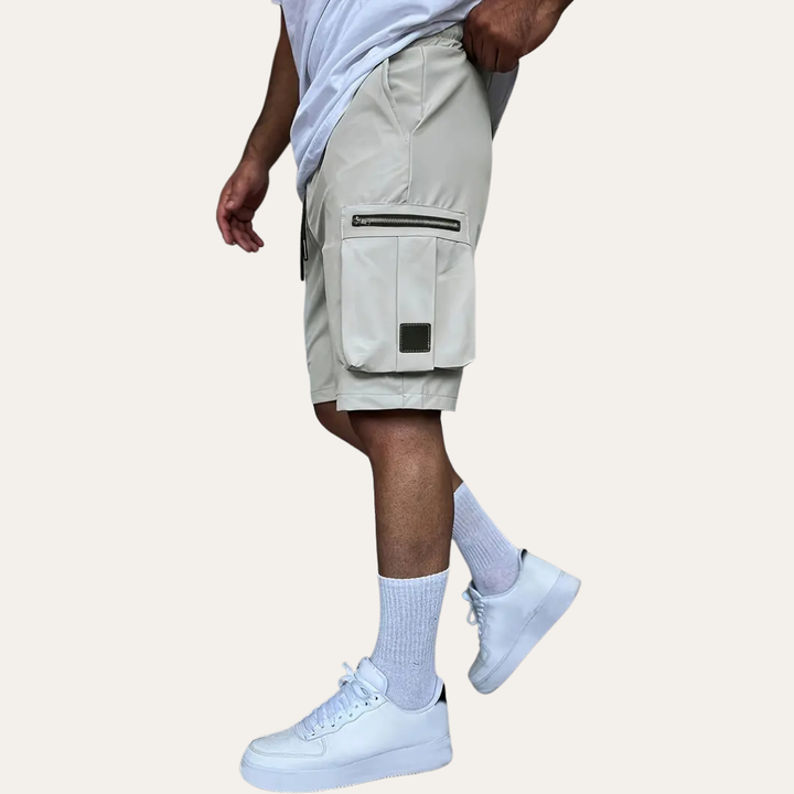 Herren Cargo Shorts Bequeme Shorts mit Taschen und elastischem Bund | Vestea