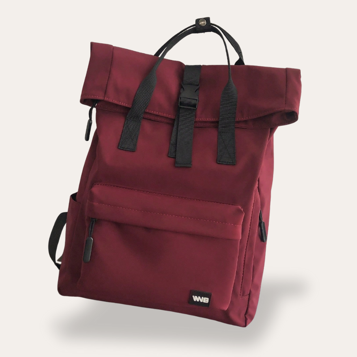 Rolltop Damen Rucksack Canvas Freizeit Urban Bag Tagesrucksack | Vestea
