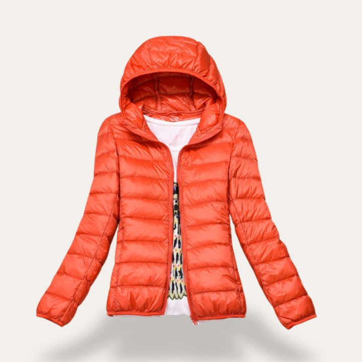 Damen Steppjacke mit Kapuze, leicht, wasserabweisend | Vestea