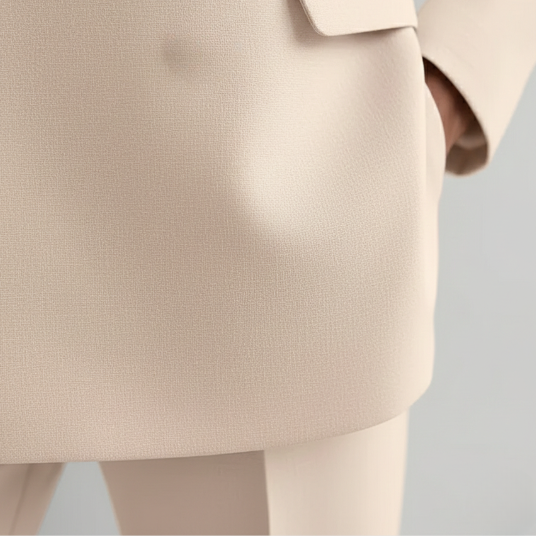 Ensemble tailleur Veste croisée Pantalon droit Femme