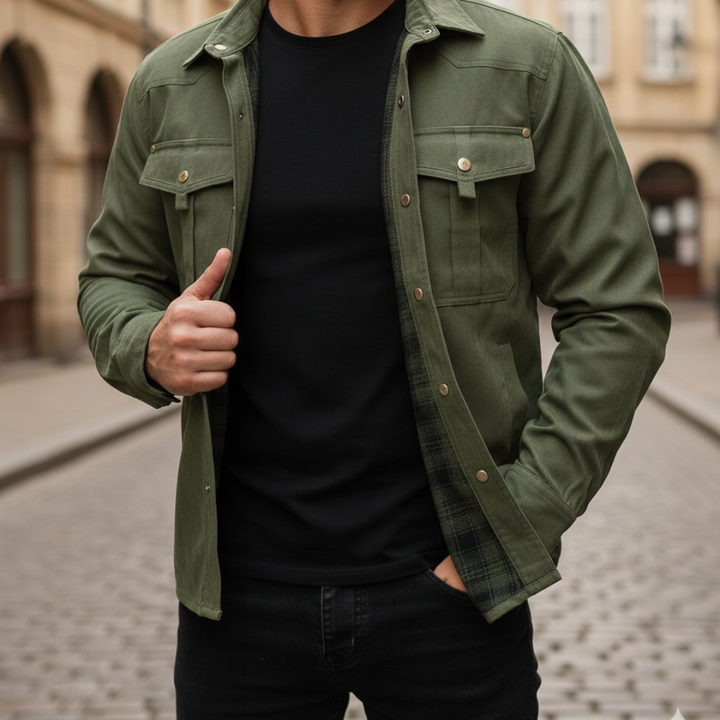 Utility-Jacke für Herren mit Knopfleiste | Vestea