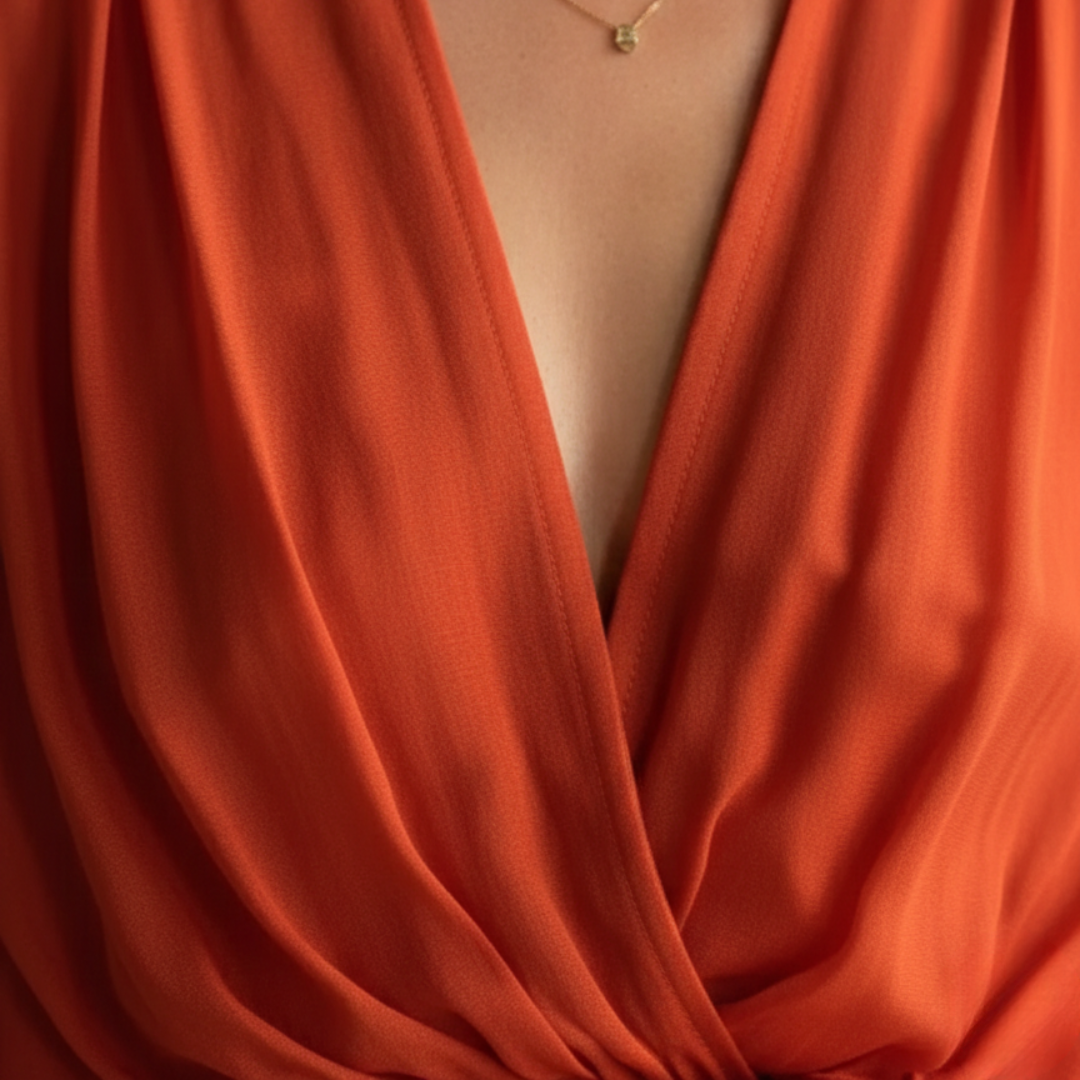 Robe longue à manches courtes en mousseline pour femmes