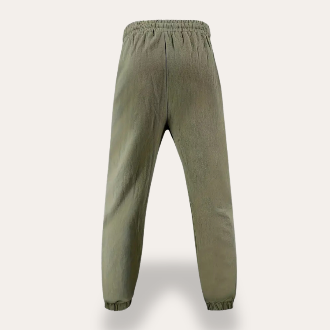 Herren Leinen Jogginghose , Atmungsaktive und bequeme Sommerhose für | Vestea