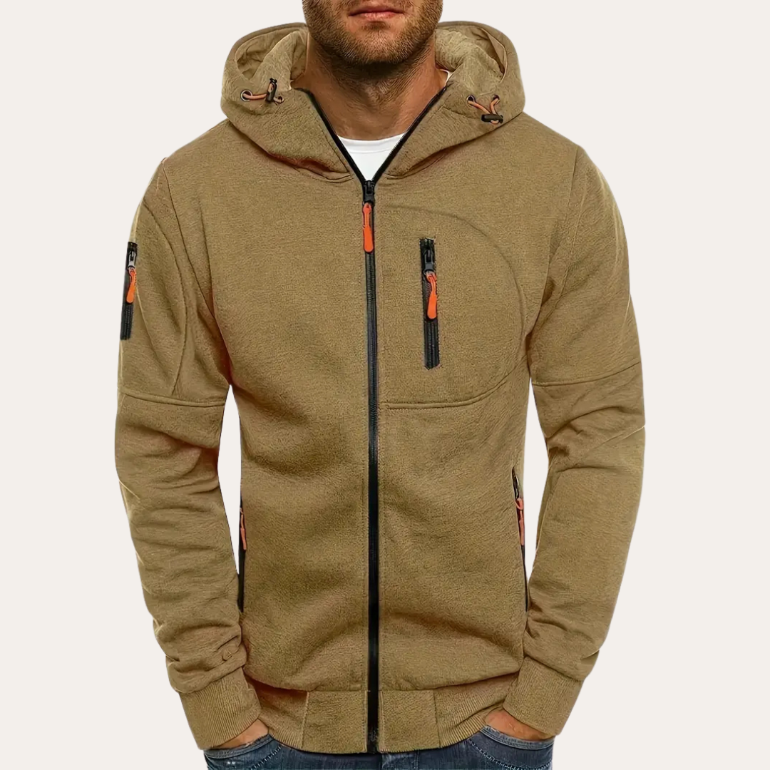 Herren Zip Hoodie mit Reißverschlüssen | Vestea