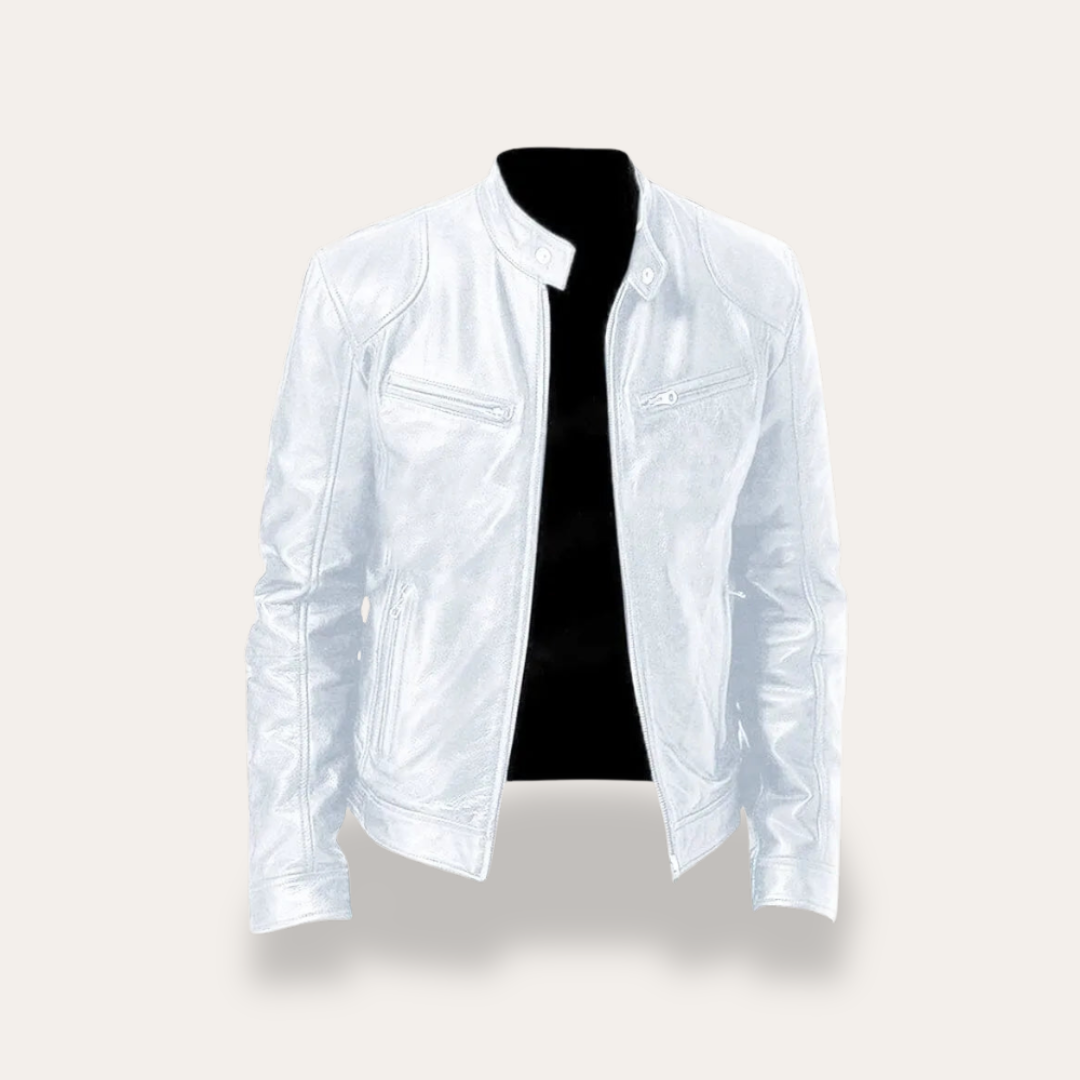 Leder Bikerjacke für Herren | Vestea