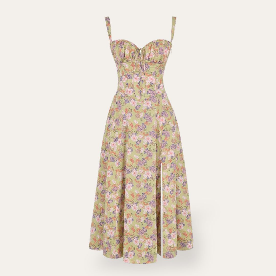 Damen Midi Kleid aus Viskose | Vestea