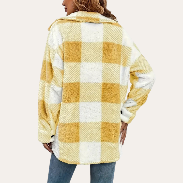 Gemusterte Flanelljacke für Damen | Vestea