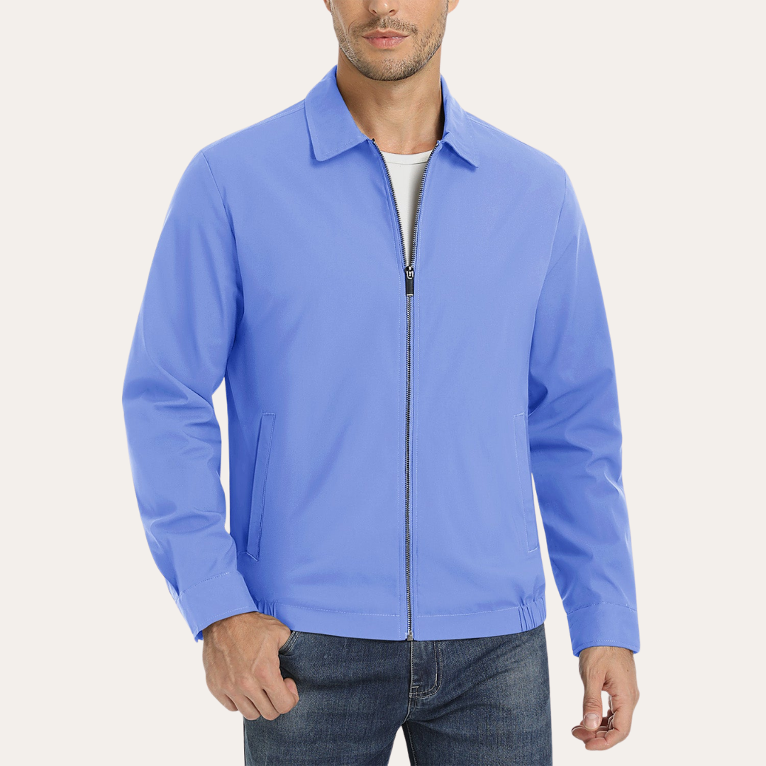 Herren Übergangsjacke mit Reißverschluss Basic Blouson | Vestea