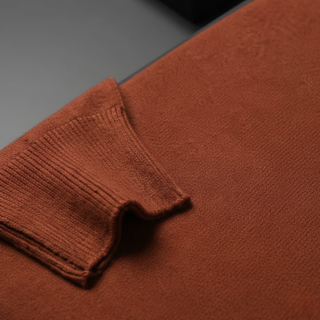 Pull-over en tricot à col roulé pour homme