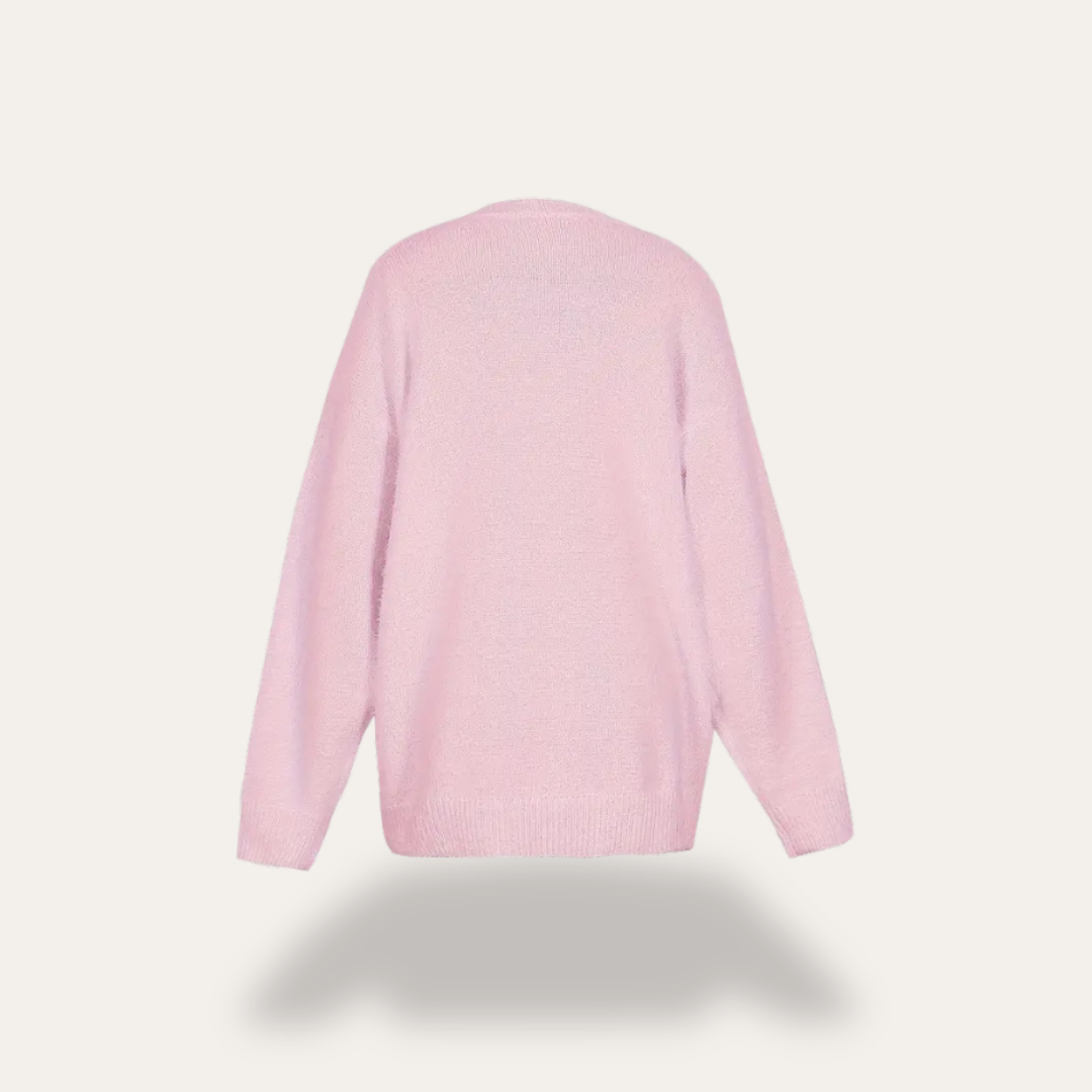 Strickpullover mit Perlendetails für Damen | Vestea