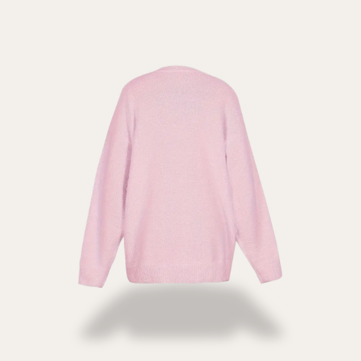 Strickpullover mit Perlendetails für Damen | Vestea