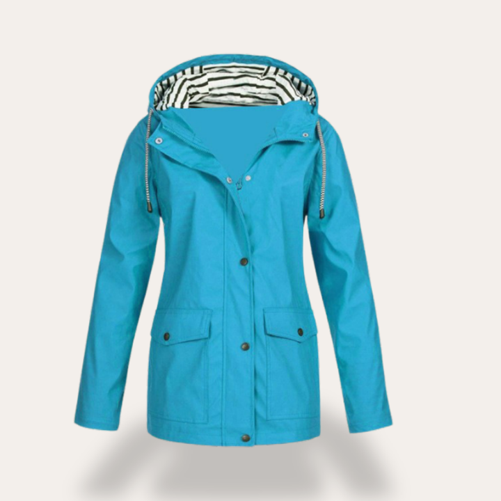 Damen Regenjacke mit Kapuze wasserabweisend | Vestea