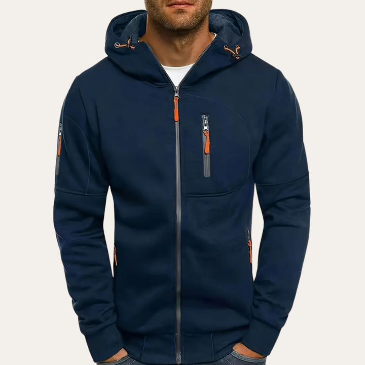 Herren Zip Hoodie mit Reißverschlüssen | Vestea