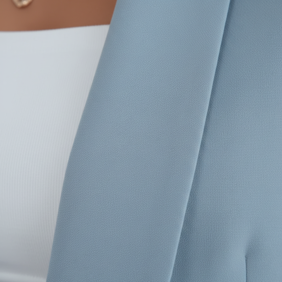 Damenjacke aus Stretchstoff mit langen Ärmeln und Taschen | Vestea