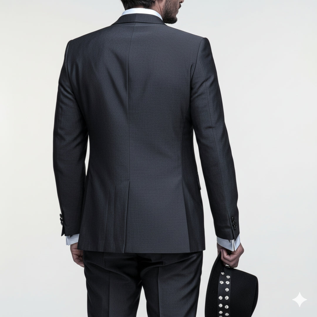 Herren 3-Teiler Anzug Slim Fit – Sakko, Weste & Hose aus Polyester-Viskose-Mix | Vestea