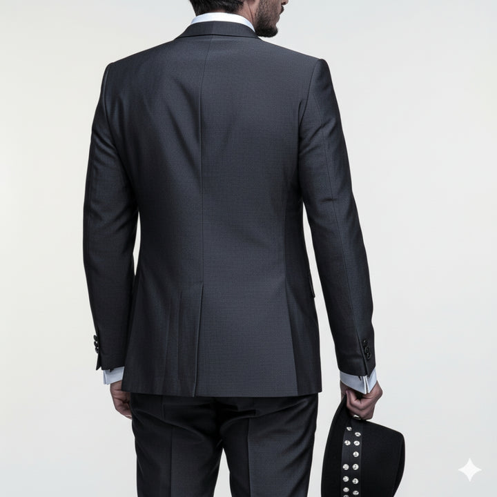 Herren 3-Teiler Anzug Slim Fit – Sakko, Weste & Hose aus Polyester-Viskose-Mix | Vestea