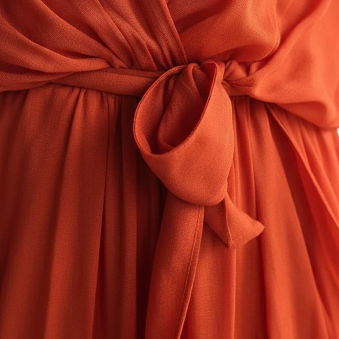 Maxi Dress Short Sleeve Chiffon Womens