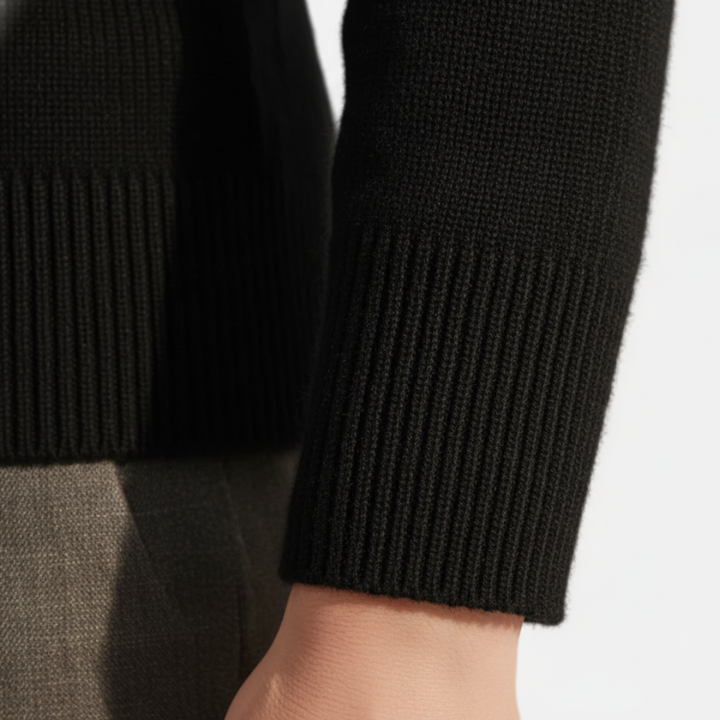 Damen Pullover Rundhals Basic Langarm Feinstrick | Vestea