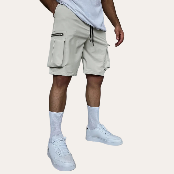 Herren Cargo Shorts Bequeme Shorts mit Taschen und elastischem Bund | Vestea