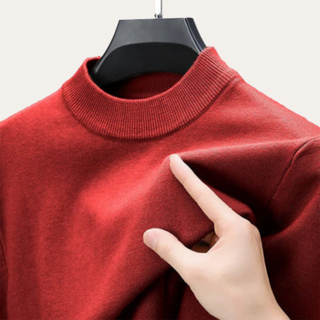Herren Pullover Rundhals Langarm Basic | Vestea