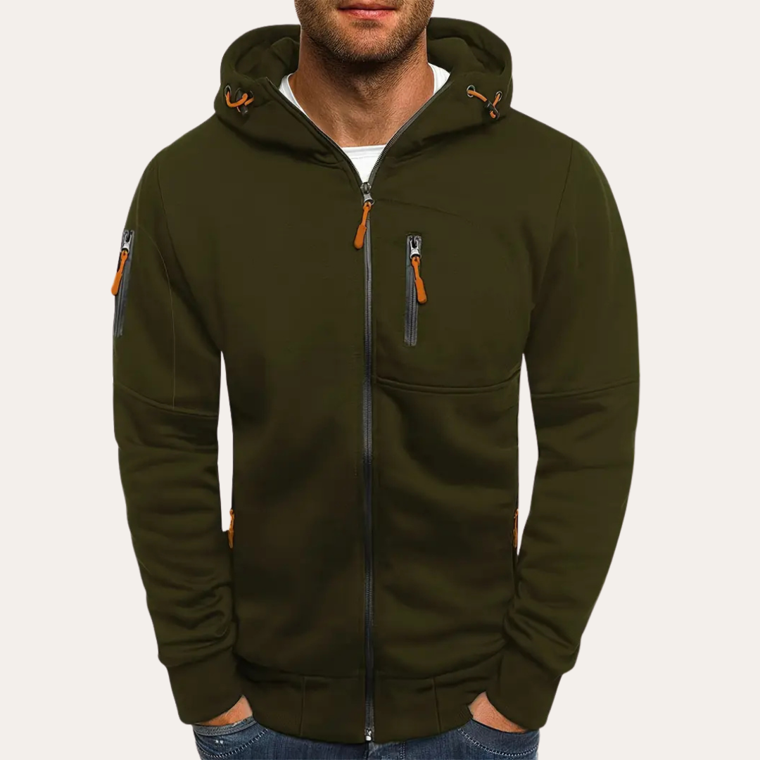Herren Zip Hoodie mit Reißverschlüssen | Vestea