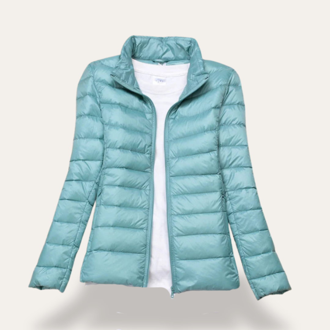 Damen Steppjacke mit Kapuze, leicht, wasserabweisend | Vestea
