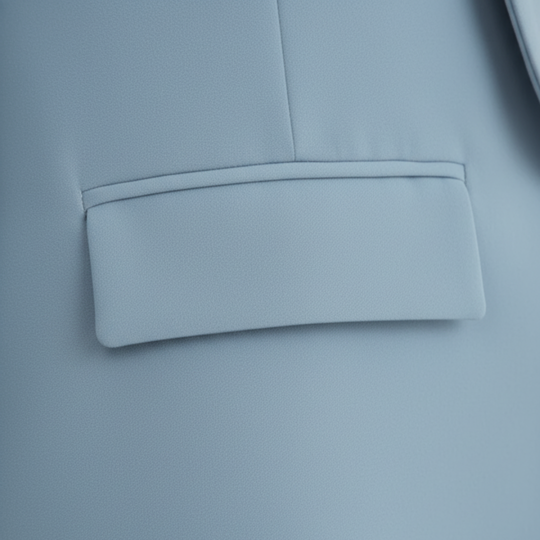 Damenjacke aus Stretchstoff mit langen Ärmeln und Taschen | Vestea