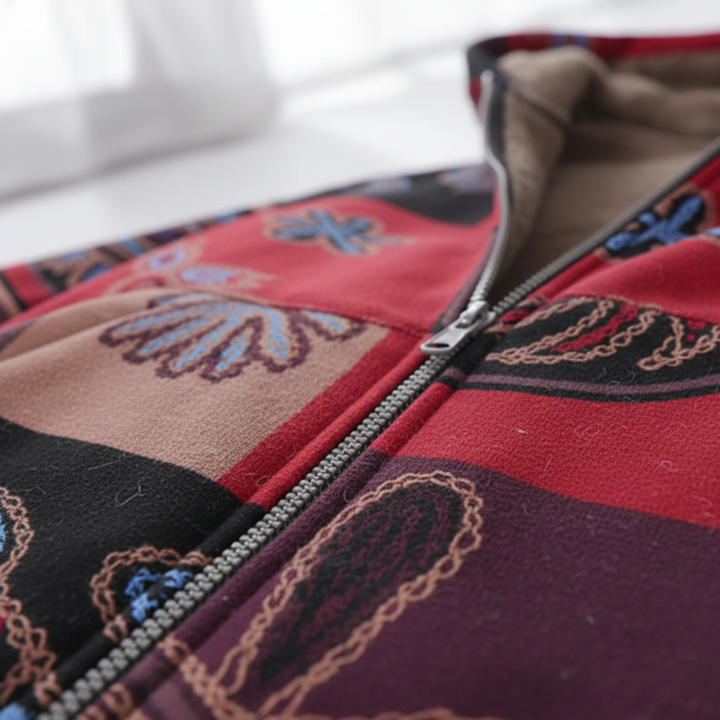 Damen Winterjacke mit Blumenmuster | Vestea