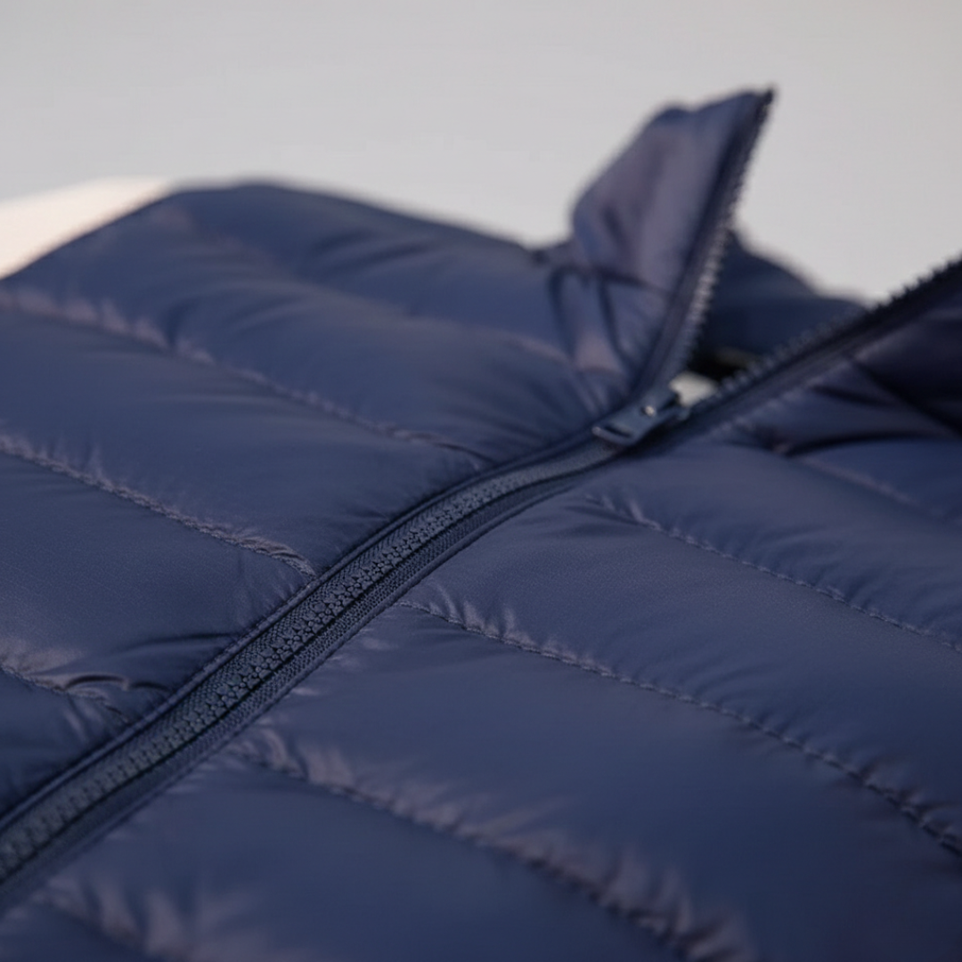 Veste sans manches matelassée ultralégère à fermeture éclair intégrale pour femmes
