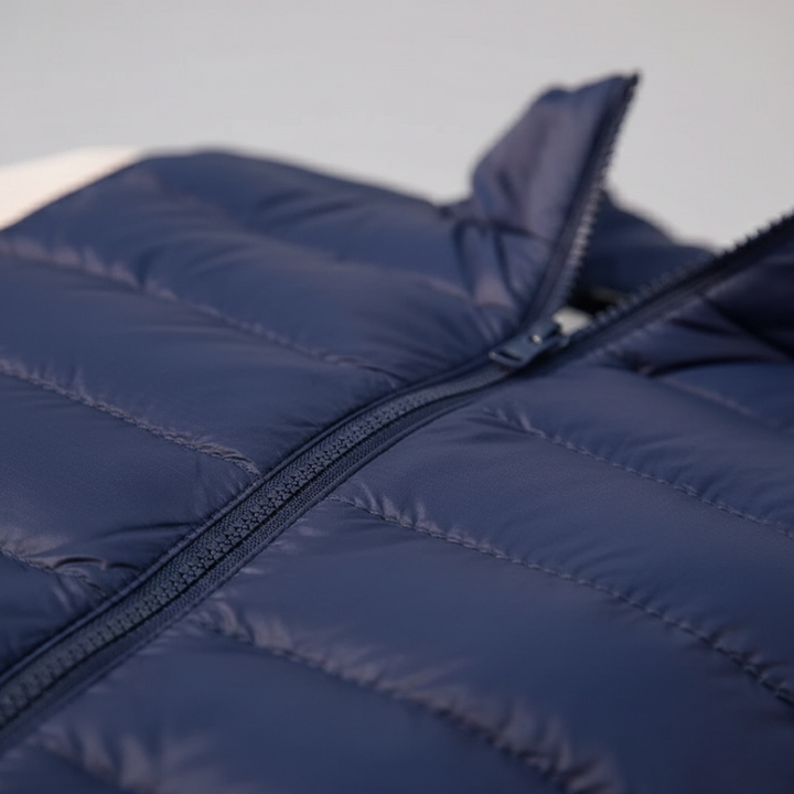 Veste sans manches matelassée ultralégère à fermeture éclair intégrale pour femmes