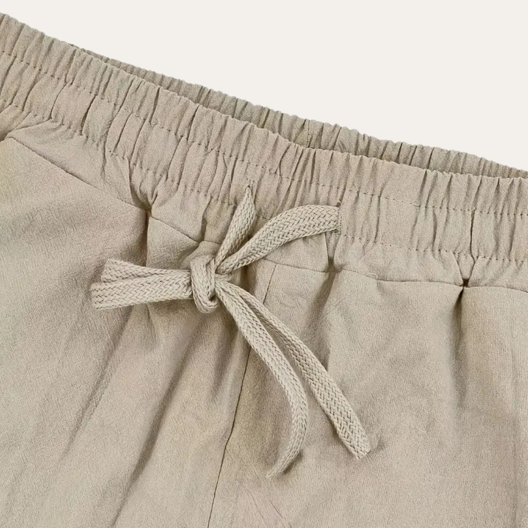 Herren Leinen Jogginghose , Atmungsaktive und bequeme Sommerhose für | Vestea