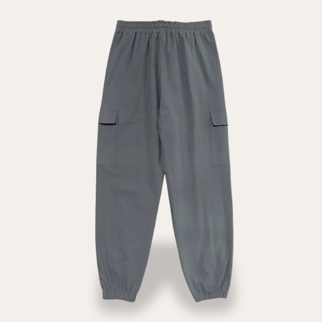Herren Leinen Cargo Hose Atmungsaktive Sommerhose für Männer | Vestea