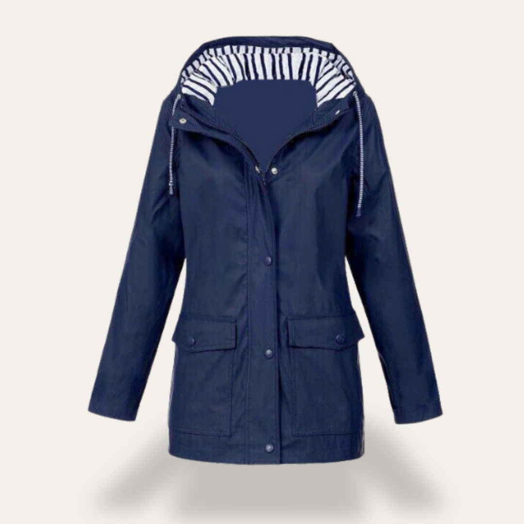 Damen Regenjacke mit Kapuze wasserabweisend | Vestea
