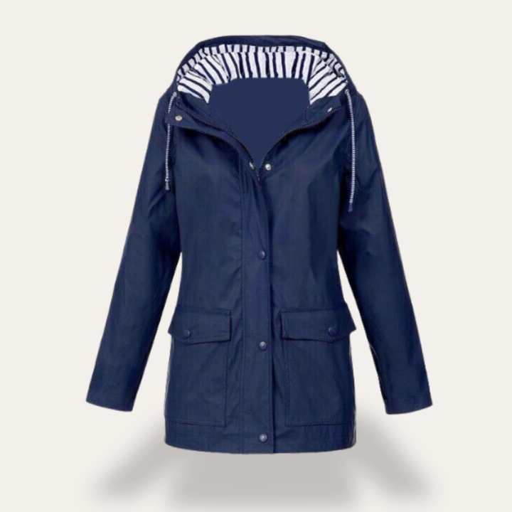 Damen Regenjacke mit Kapuze wasserabweisend | Vestea