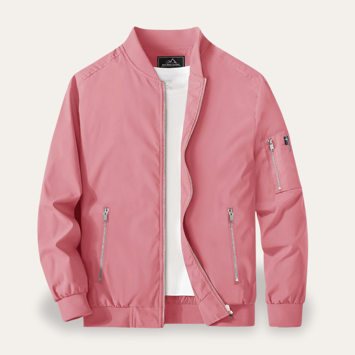 Herren Bomberjacke mit Reißverschluss Taschen Freizeitjacke | Vestea