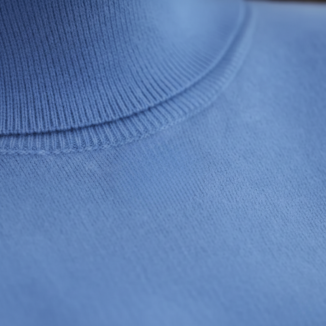 Pull à col roulé en maille à manches longues pour femme