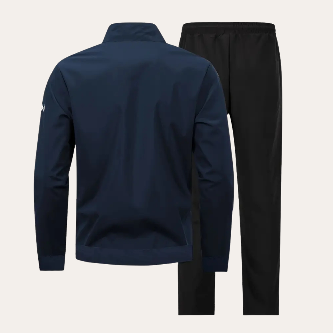 Sportliches Set für Herren Windbreaker Jacke und Jogginghose aus leichtem Material | Vestea