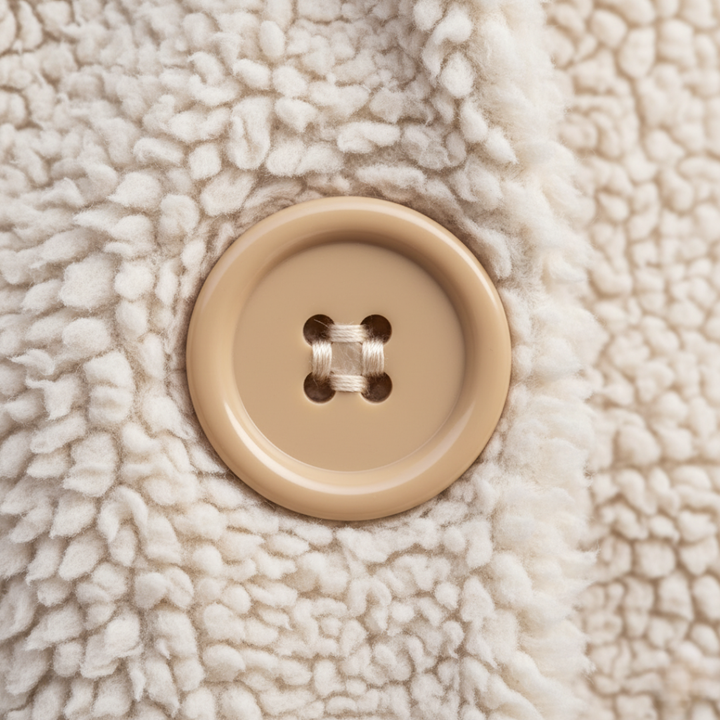 Damen Fleece Mantel Mit Kapuze | Vestea