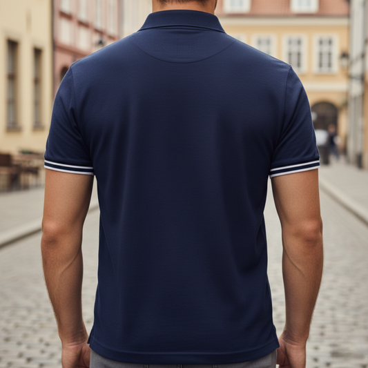 Men Tipped Short Sleeve Polo Shirt