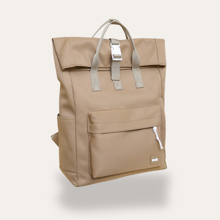 Rolltop Damen Rucksack Canvas Freizeit Urban Bag Tagesrucksack | Vestea